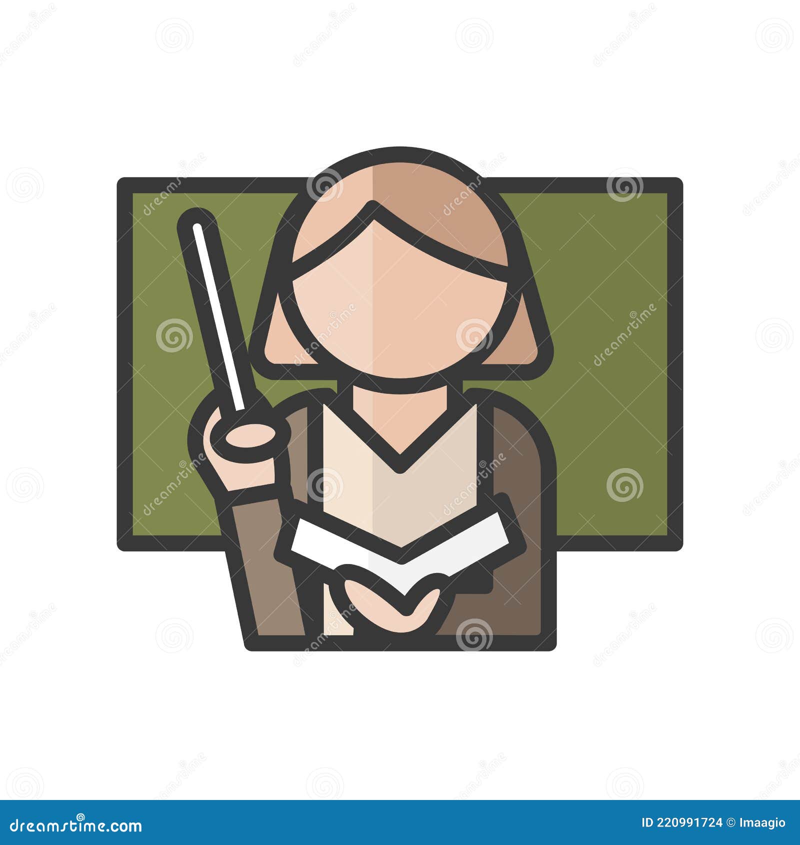 female teacher avatar. educacion and school character. profile user, person. people icon.  