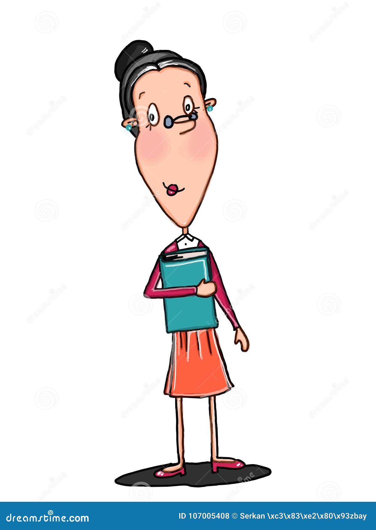 Female Teacher Illustration Cartoon Drawing and White Background and White Background Stock Illustration - Illustration of education, funny: 107005408 Female Teacher Illustration Cartoon Drawing and White Background and White Background Stock Illustration - Illustration of education, funny: 107005408