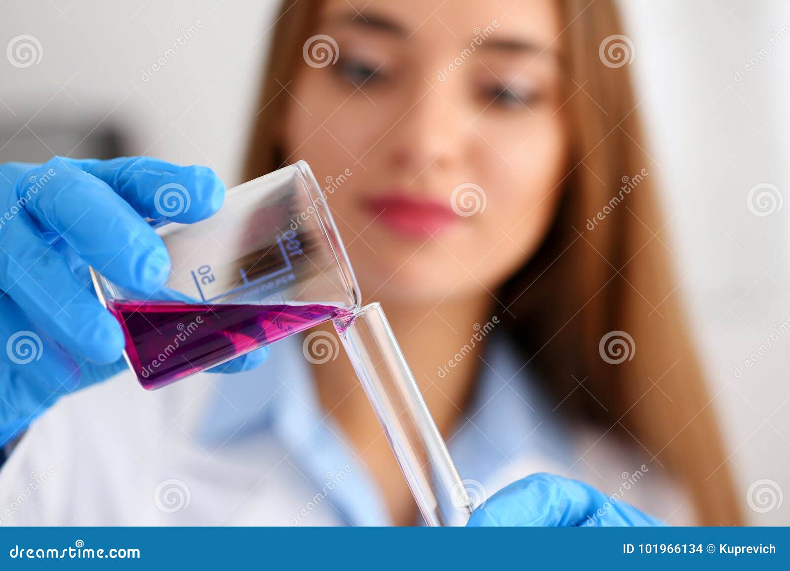 Female Technician Arms in Protective Gloves Stock Photo - Image of ...