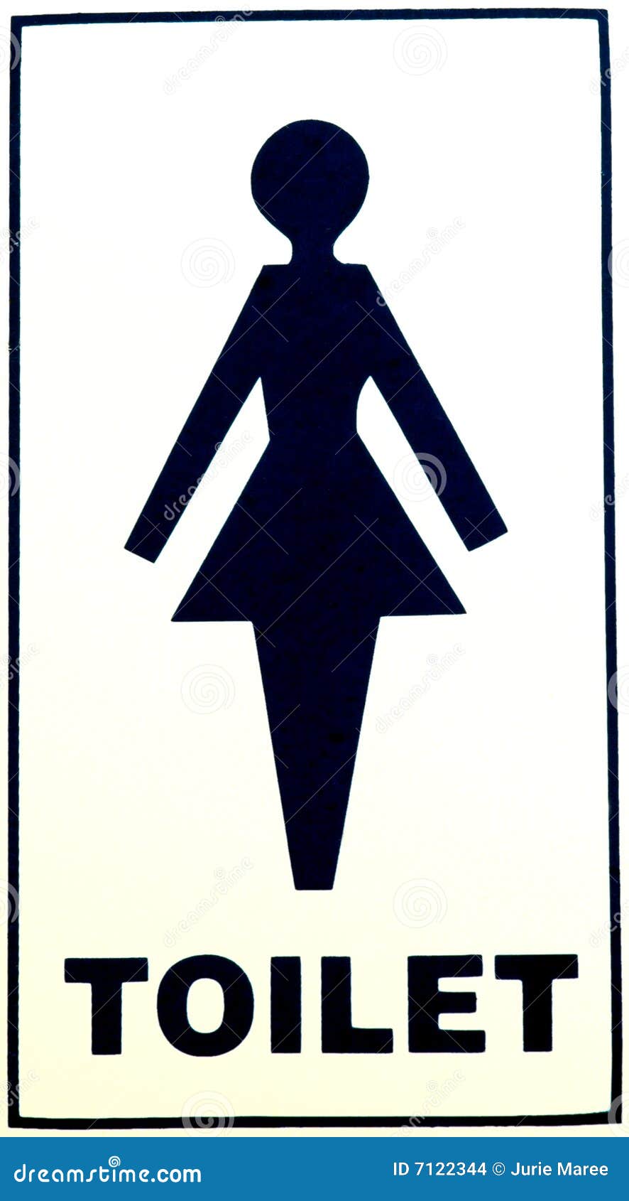 Female Toilet. stock photo. Image of lavatory, insignia 7122344