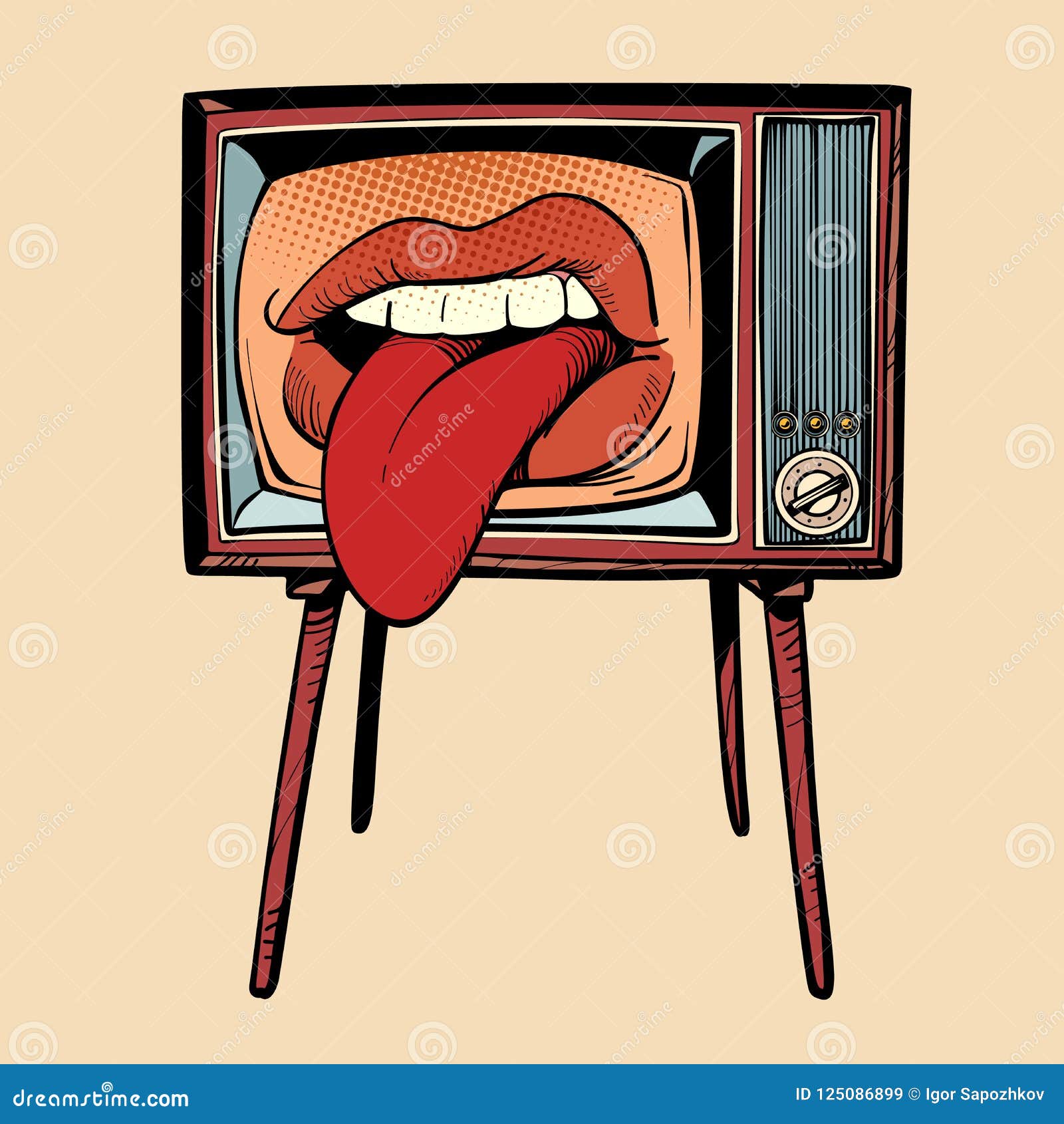 Tired Face With Lolling Tongue Icon Stock Illustration - Download