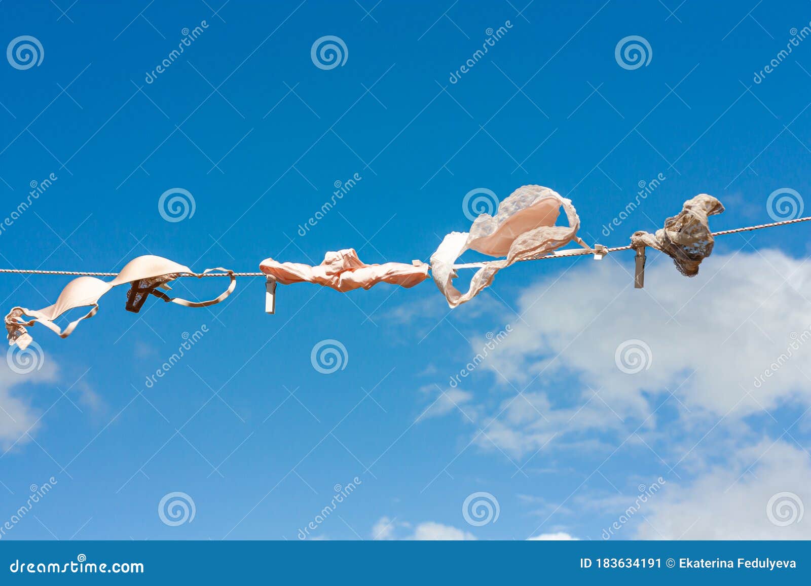 Clean Blue Man S Briefs Hanging on Rope Isolated on White Background.  Clothesline with Washed Underwear. Hygiene Concept Stock Photo - Image of  laundry, blue: 273828710