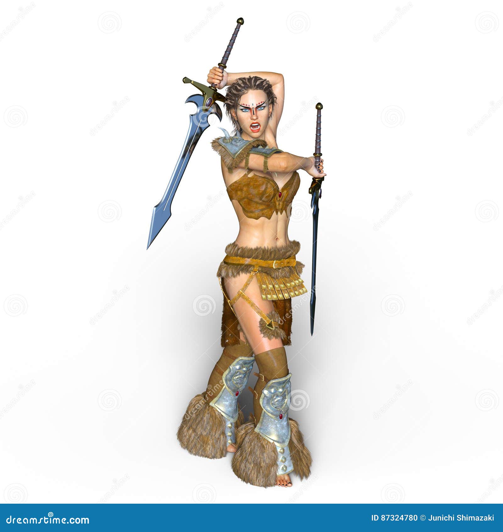 Female warrior stock illustration. Illustration of suit 87324780