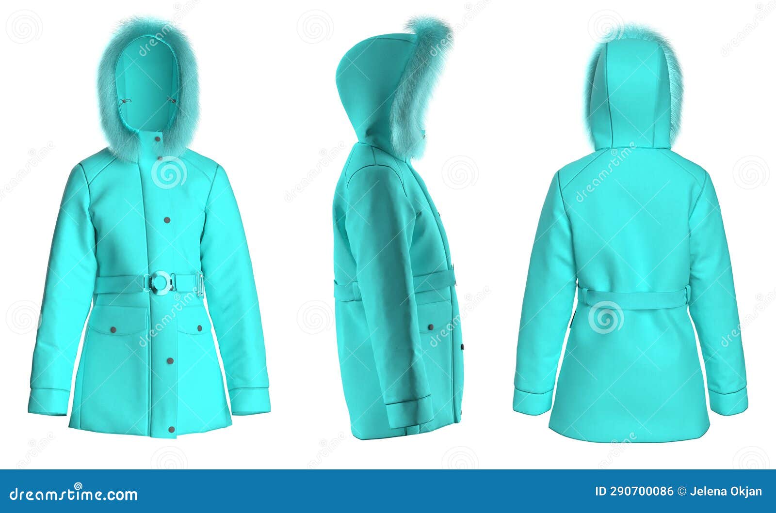 Female Winter Jacket stock illustration. Illustration of coat 290700086