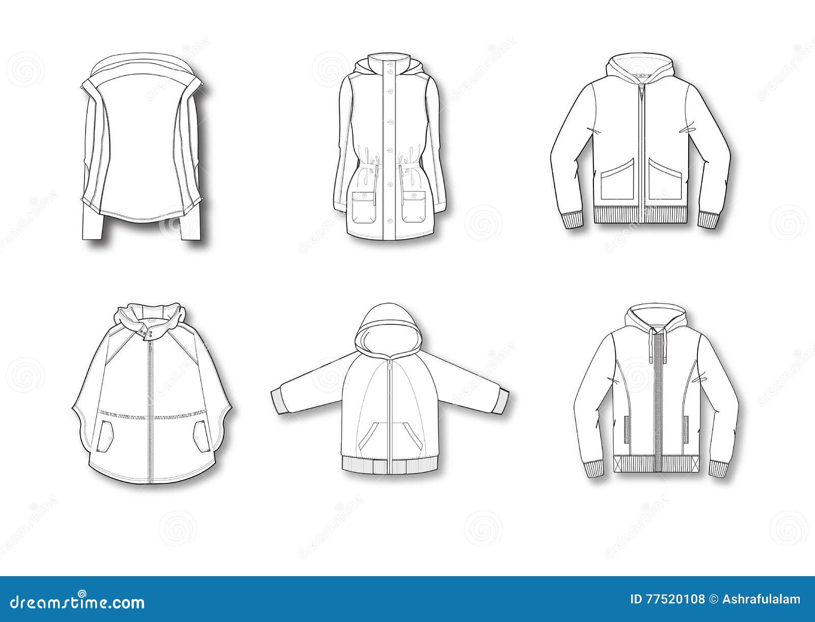 Female Winter jacket stock illustration. Illustration of beautiful