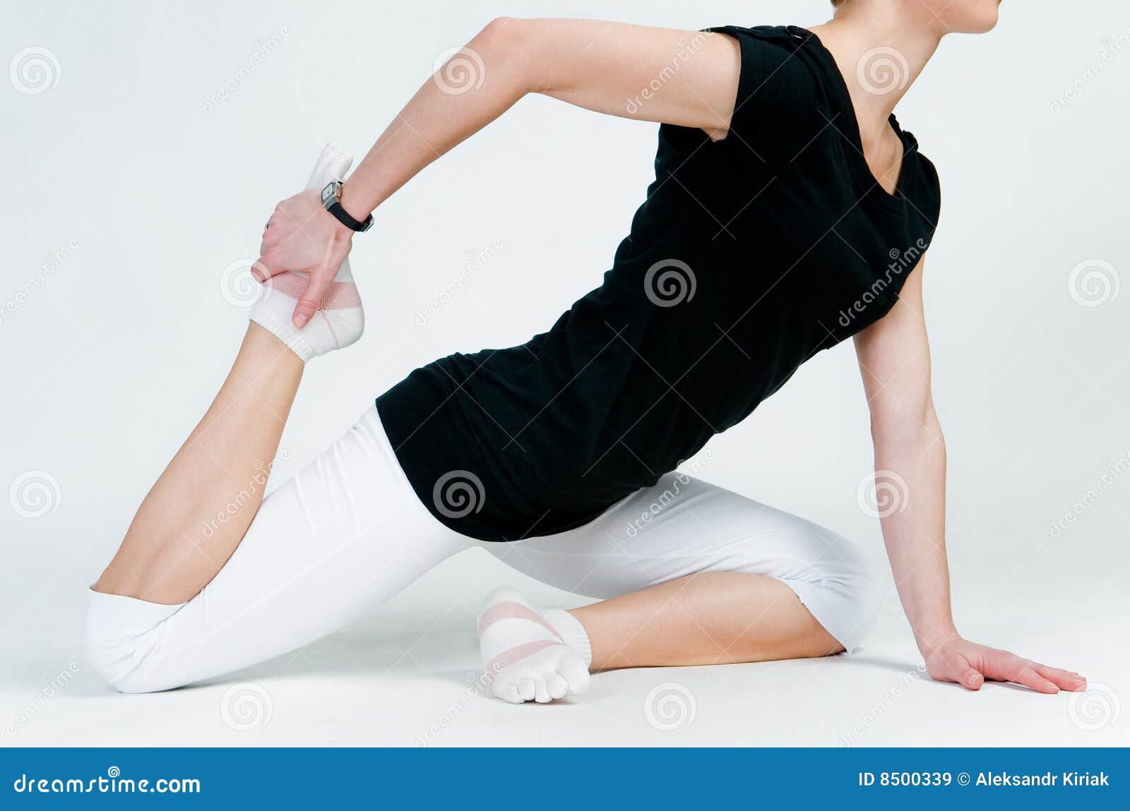 Female Yoga Doing Exercises Stock Image Image of energy, stretching