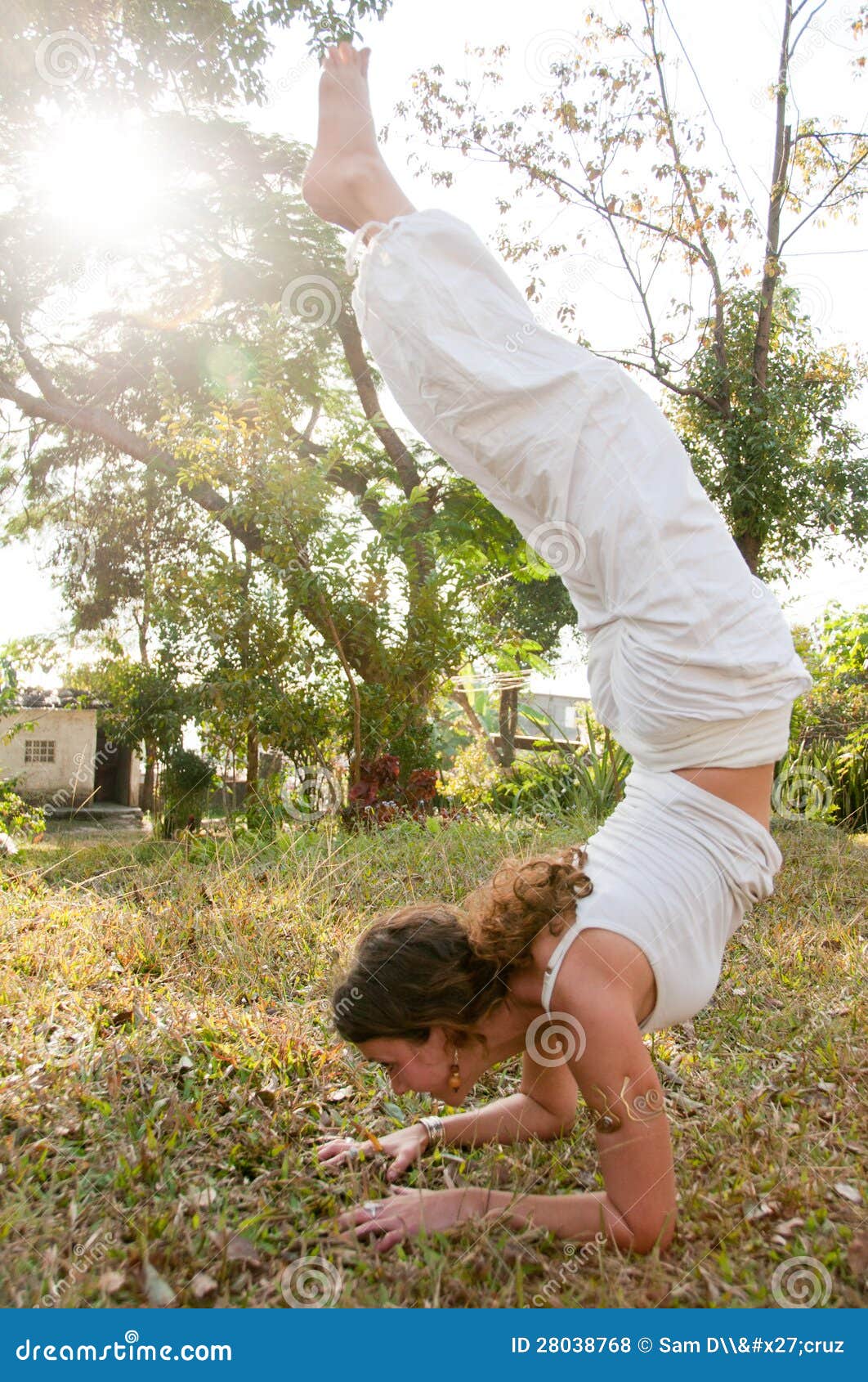 Female Yoga Master Stock Photo Image Of Girl Nature