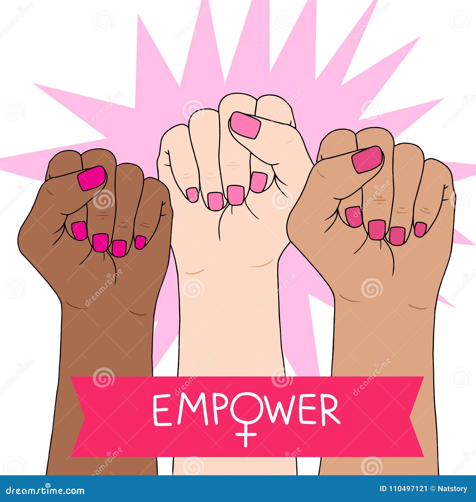 Sticker We Can Do It. Iconic woman's fist/symbol of female power