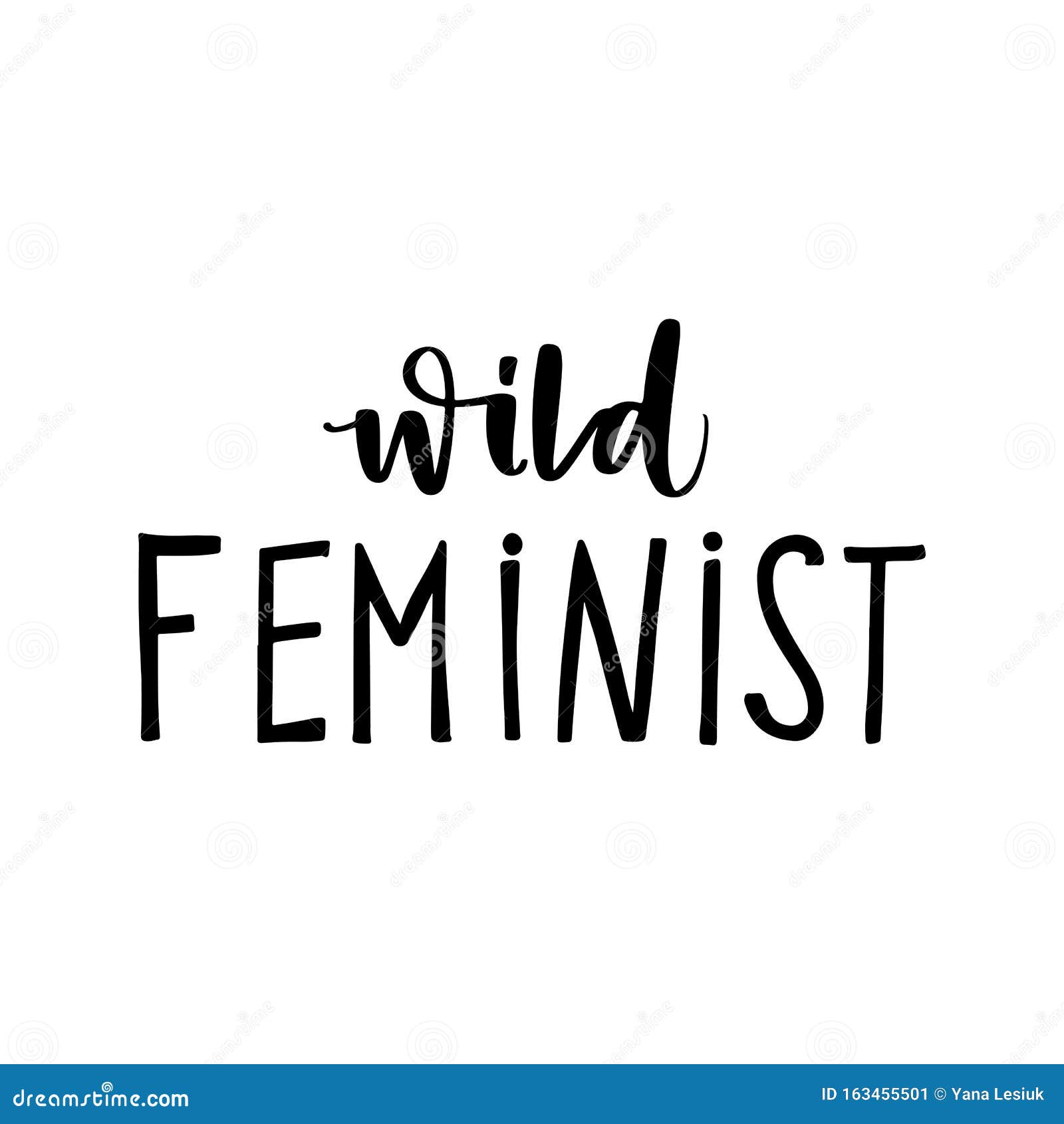 Download Feminist Vector Inscription. Woman Motivational Phrase ...