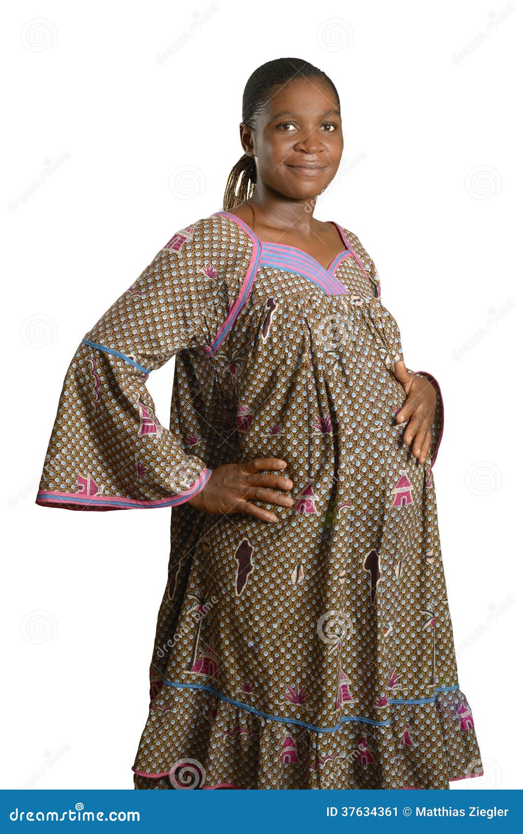 Femme Africaine Enceinte Dans Vêtements Traditionnels Image stock Image du africain, mortalité: 37634361