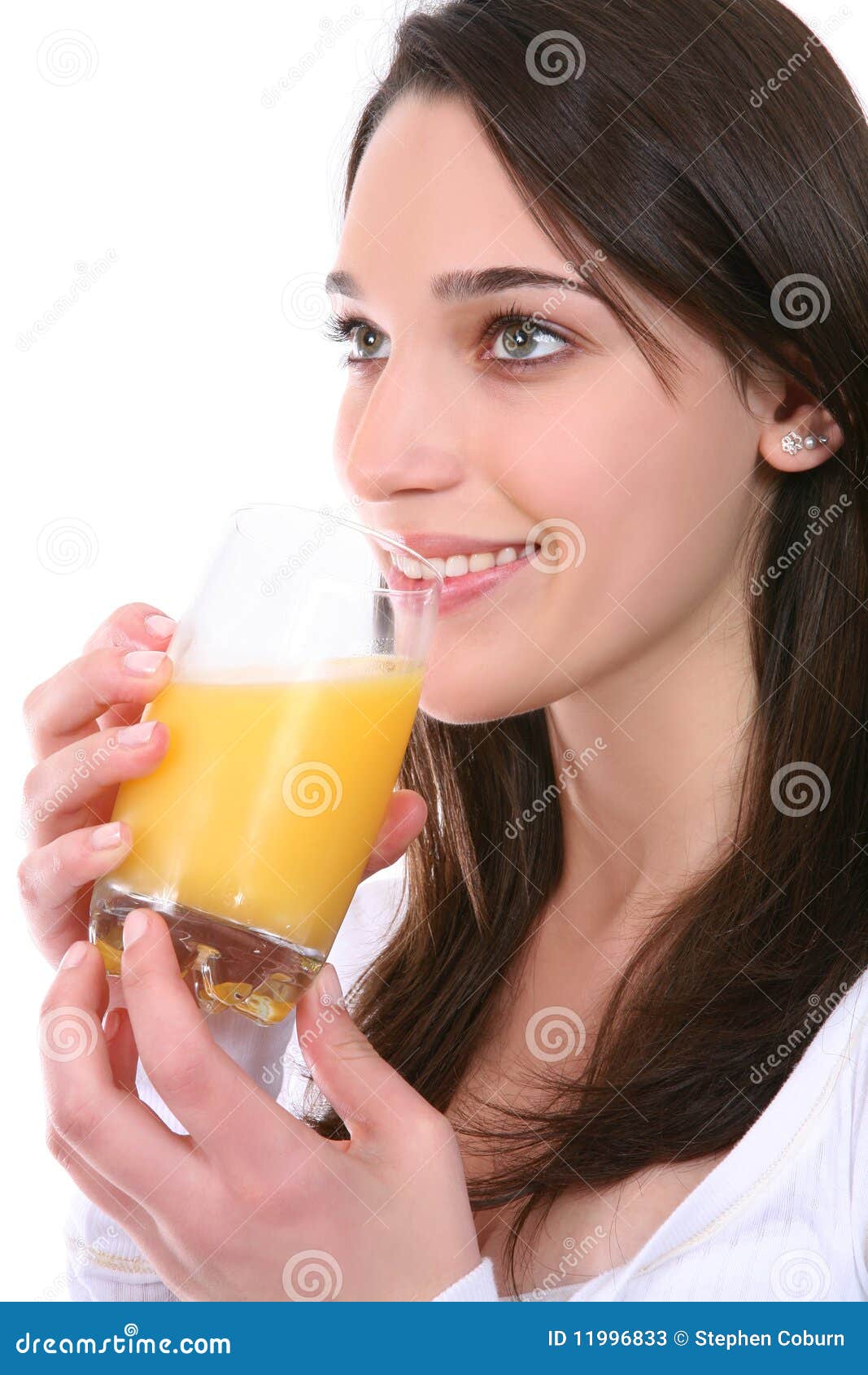 Femme avec le jus d'orange image stock. Image du lifestyle 11996833