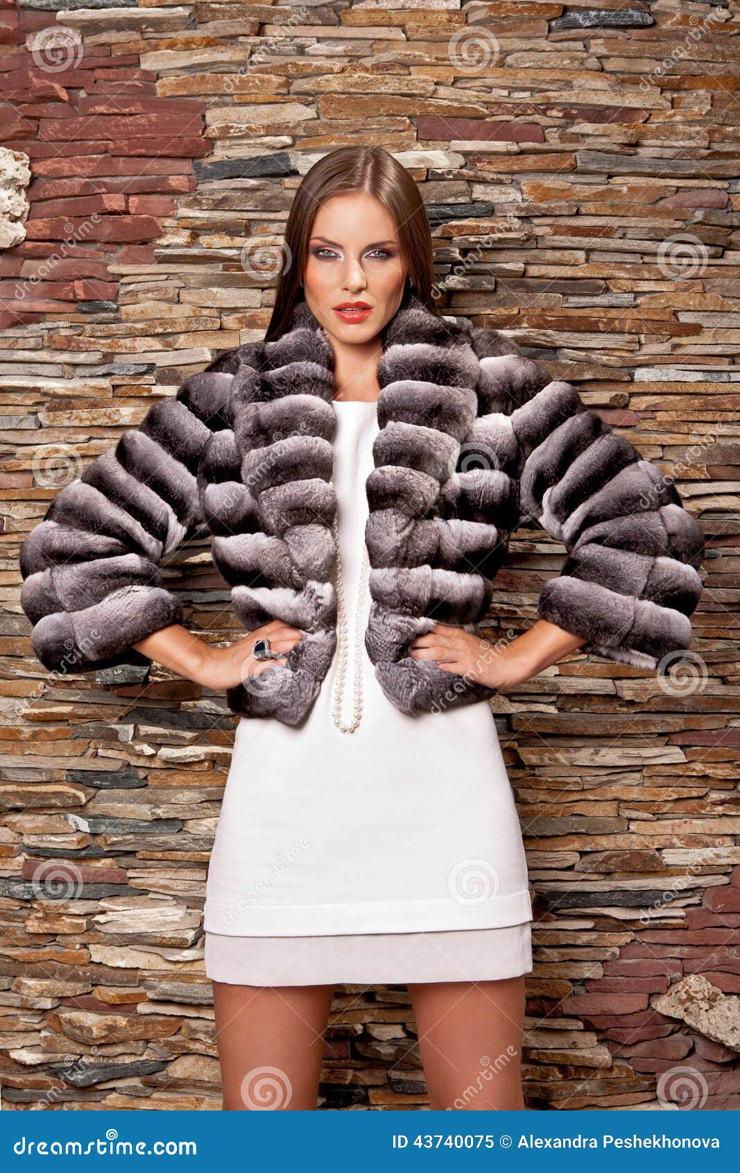 manteau de fourrure chinchilla