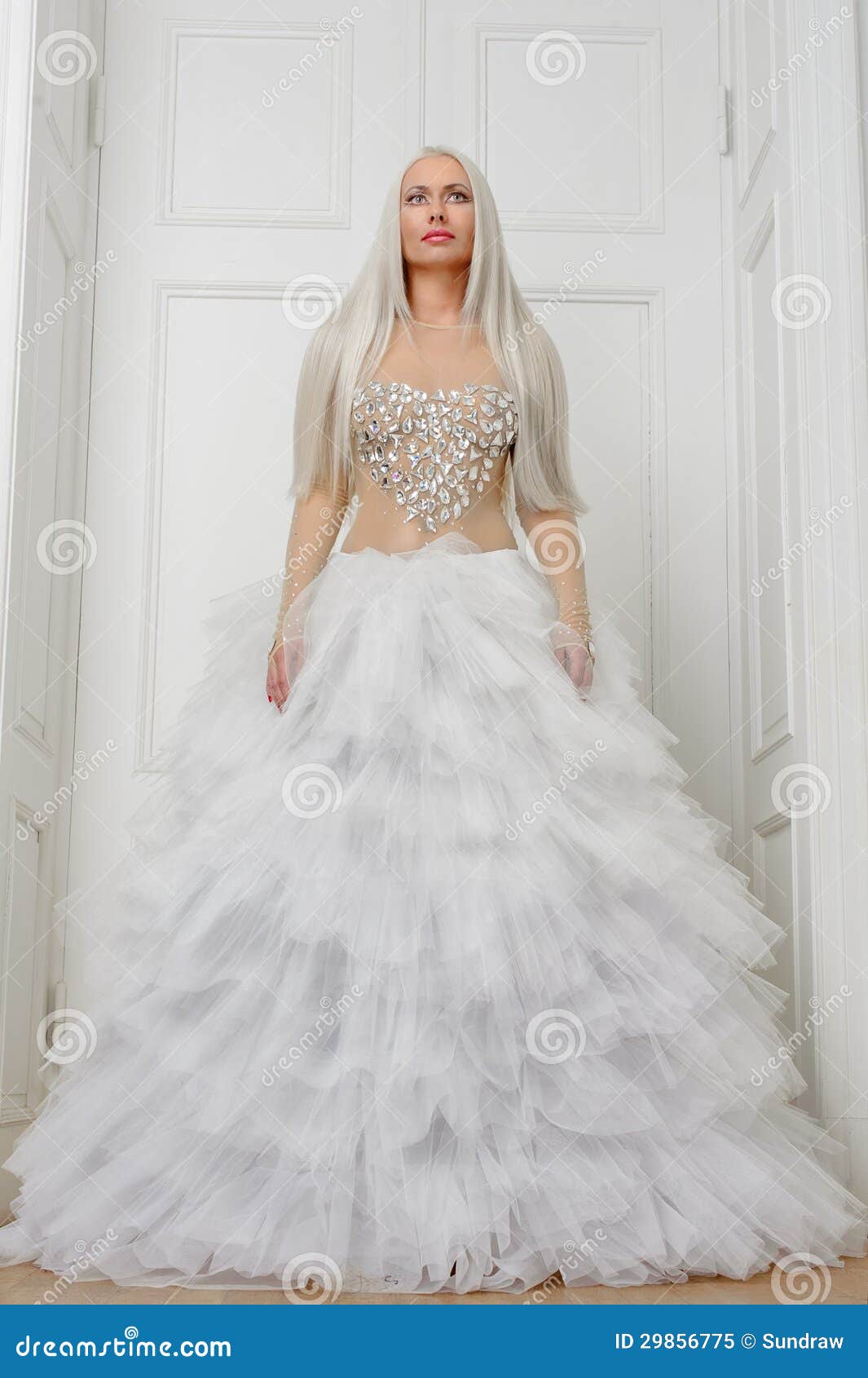 robe blanche de luxe