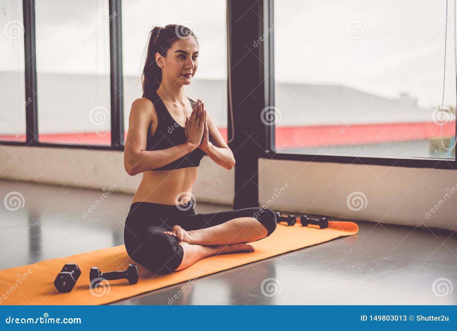 Sexy Fitness Femme. Belle Athlète En Gym Photo stock - Image du