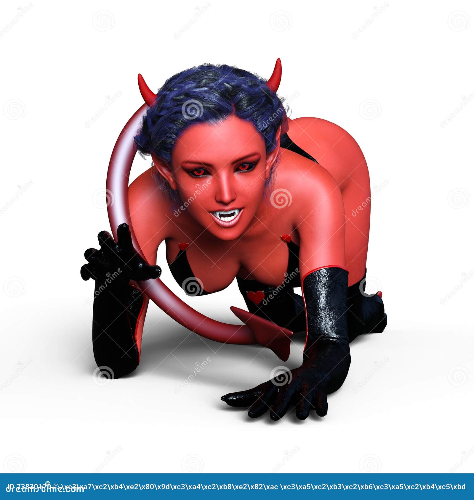 Femme De Diable Illustration Stock Illustration Du Entier
