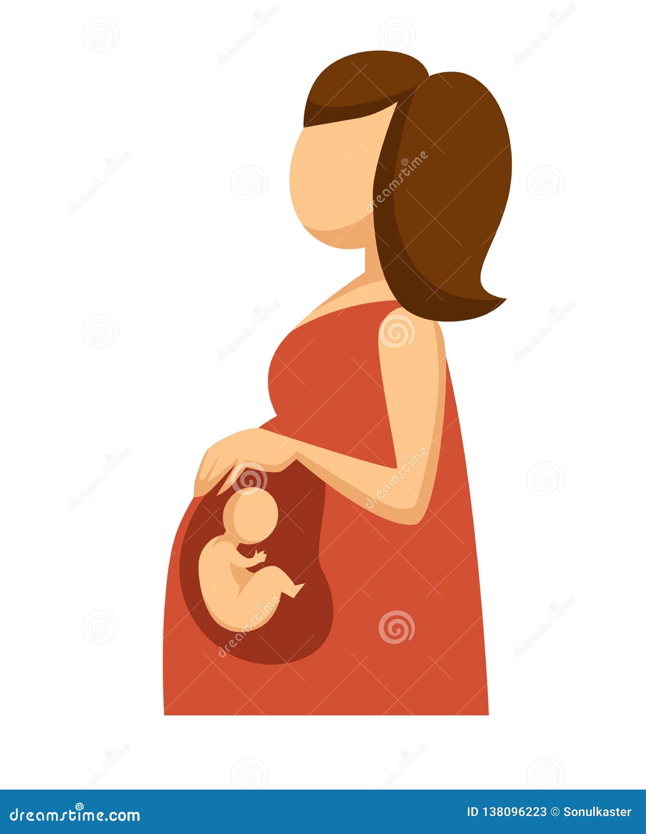 Femme Enceinte Avec Le Bebe Ou Foetus A L Interieur De Grossesse Illustration De Vecteur Illustration Du Humain Femelle Femme Enceinte Avec Le Bebe Ou Foetus A L Interieur De Grossesse Illustration De Vecteur Illustration Du Humain Femelle