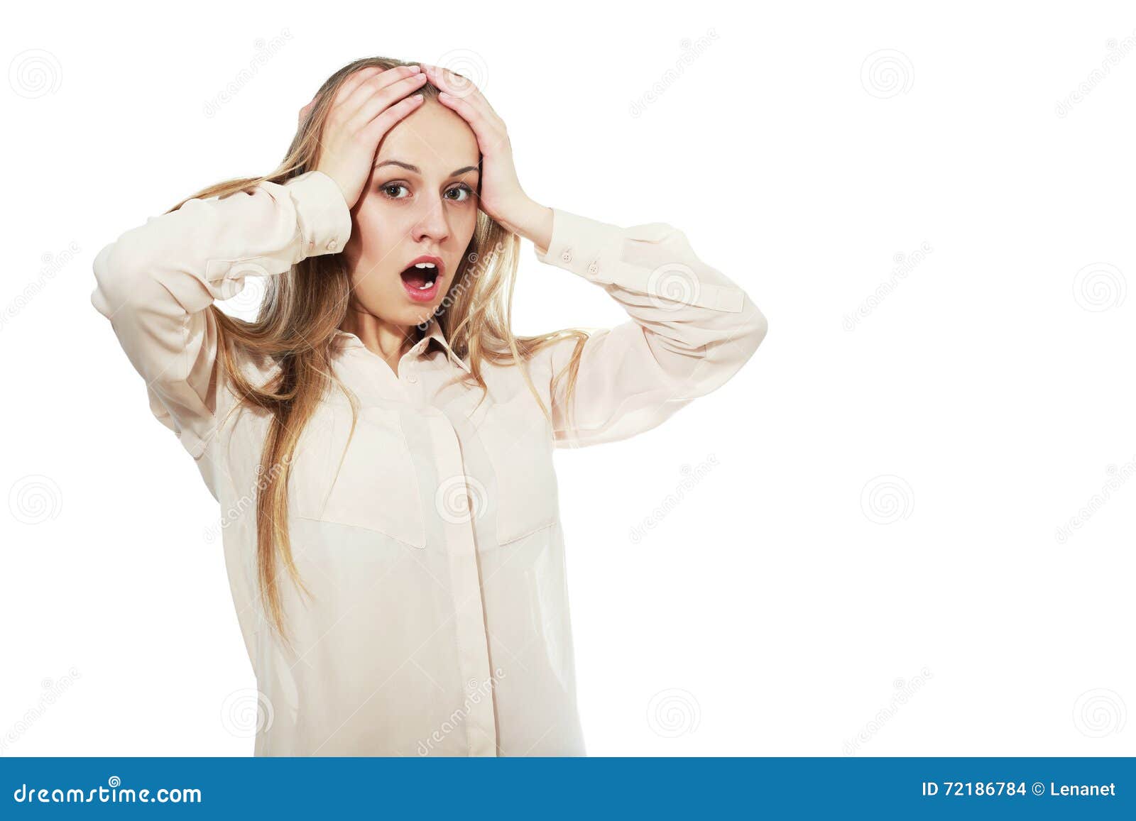 Femme hysterique photo stock. Image du hystérie, passionnant 72186784