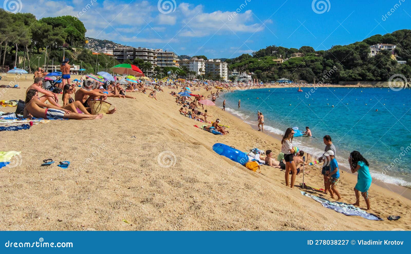 Fenals Beach In Lloret De Mar Spain Editorial Photography Image Of
