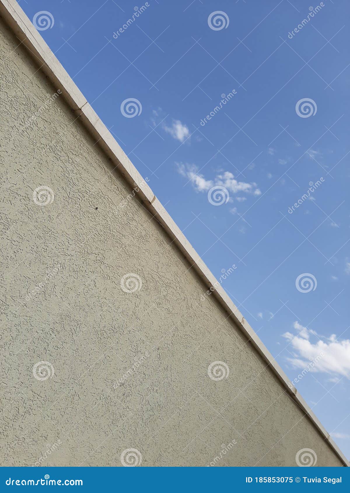 A fence with blue sky stock image. Image of fence, diagonal 185853075