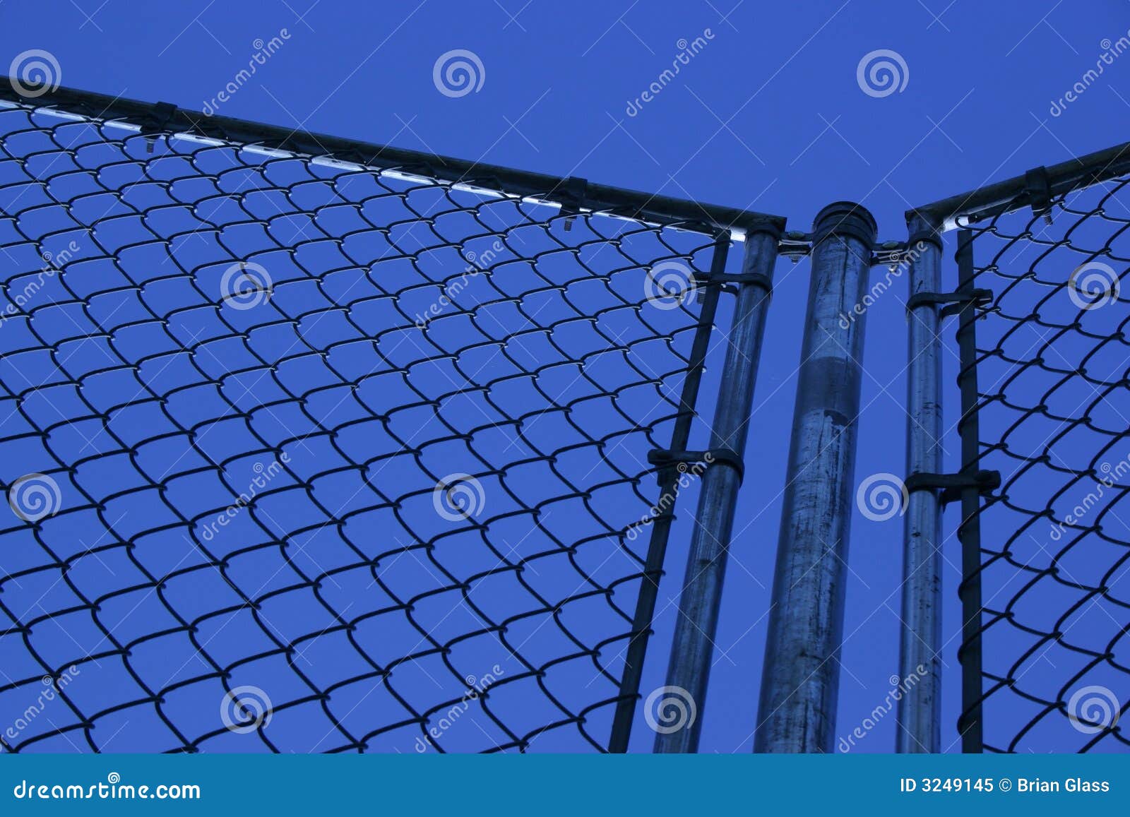 Fence and blue sky stock image. Image of blue, natural 3249145