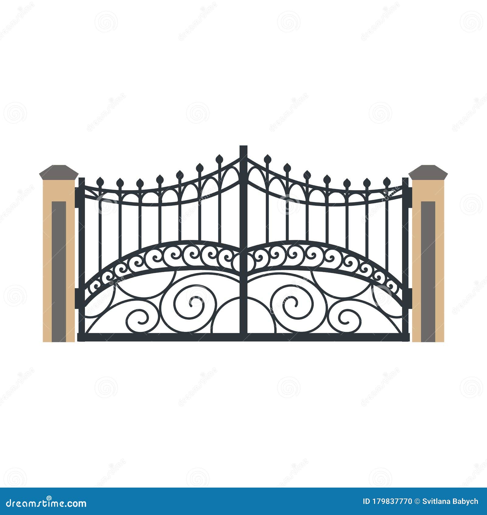 Fence Gate Vector Vector Icon Isolated on White Background Fence Gate. Stock Vector - Illustration of ironwork, garden: 179837770 Fence Gate Vector Vector Icon Isolated on White Background Fence Gate. Stock Vector - Illustration of ironwork, garden: 179837770