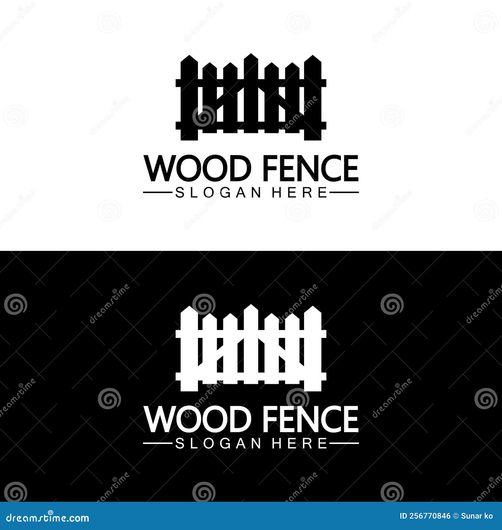 Fence Icon Vector Logo Template Stock Vector Illustration of farm