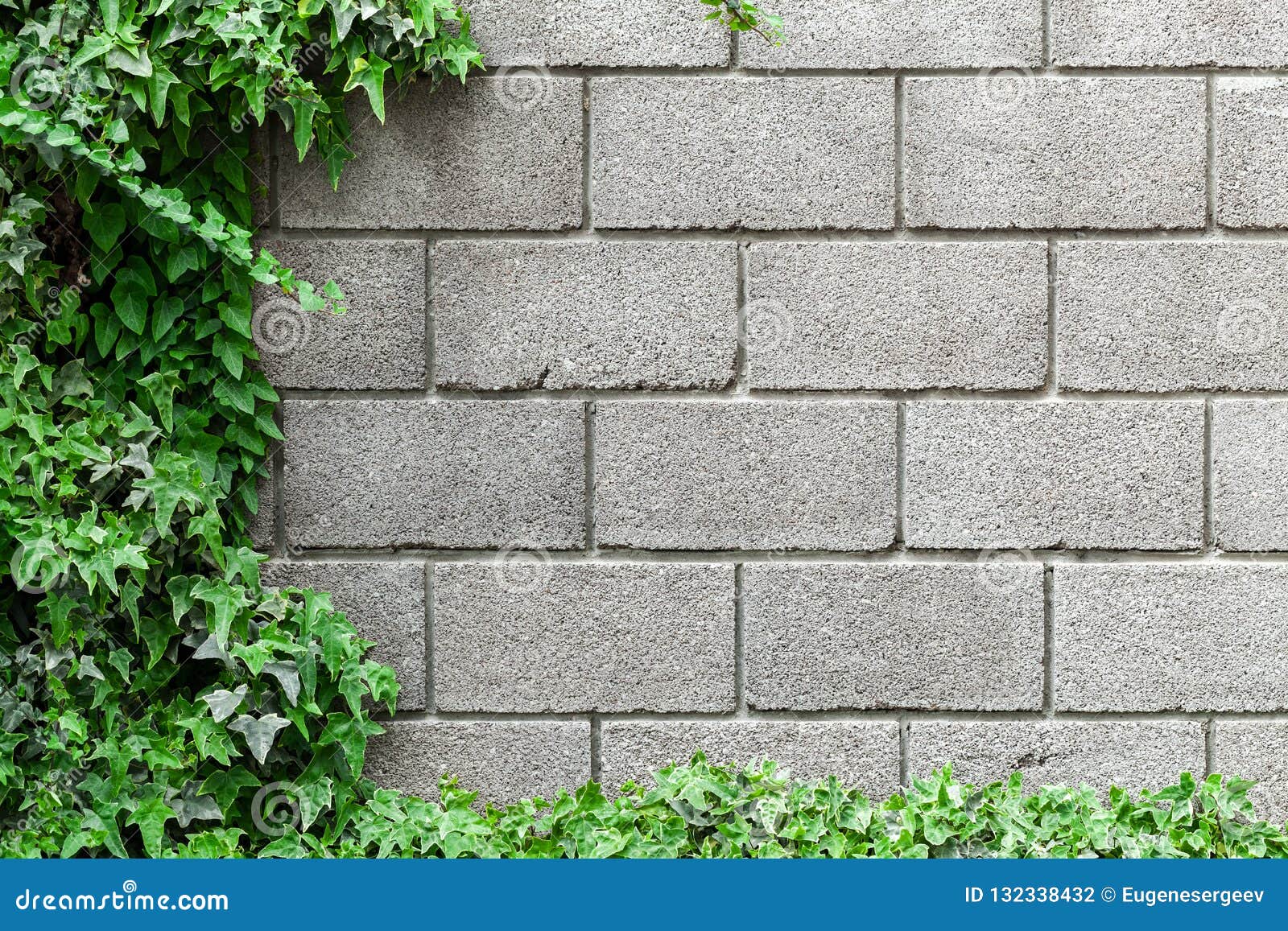 Fence Made of Foam Concrete Blocks Stock Photo - Image of abstract