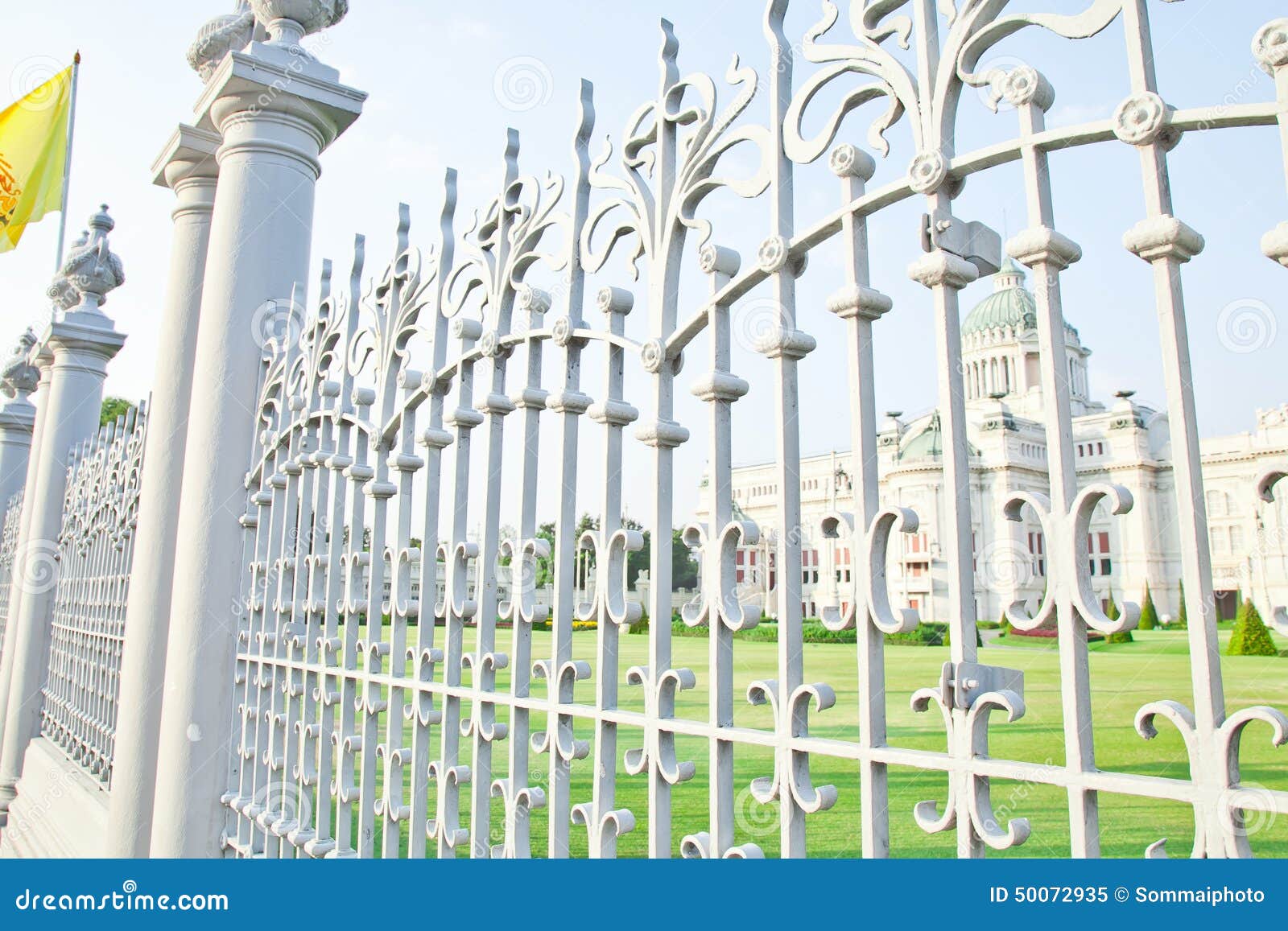 Fence of the palace stock image. Image of place, luxury 50072935