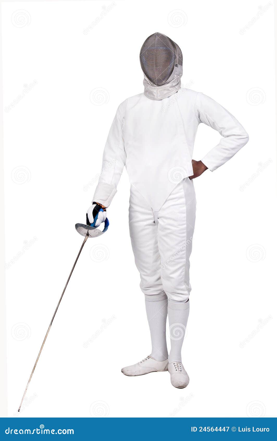 Fencing stock image. Image of fencer, outfit, competition 24564447