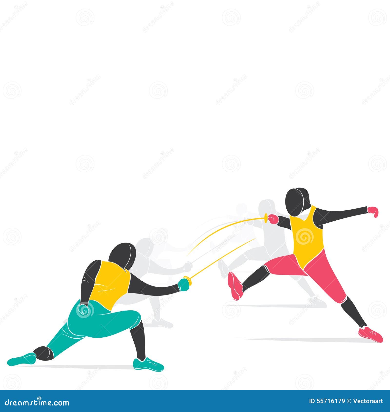 Fencing game design stock vector. Illustration of rapier 55716179