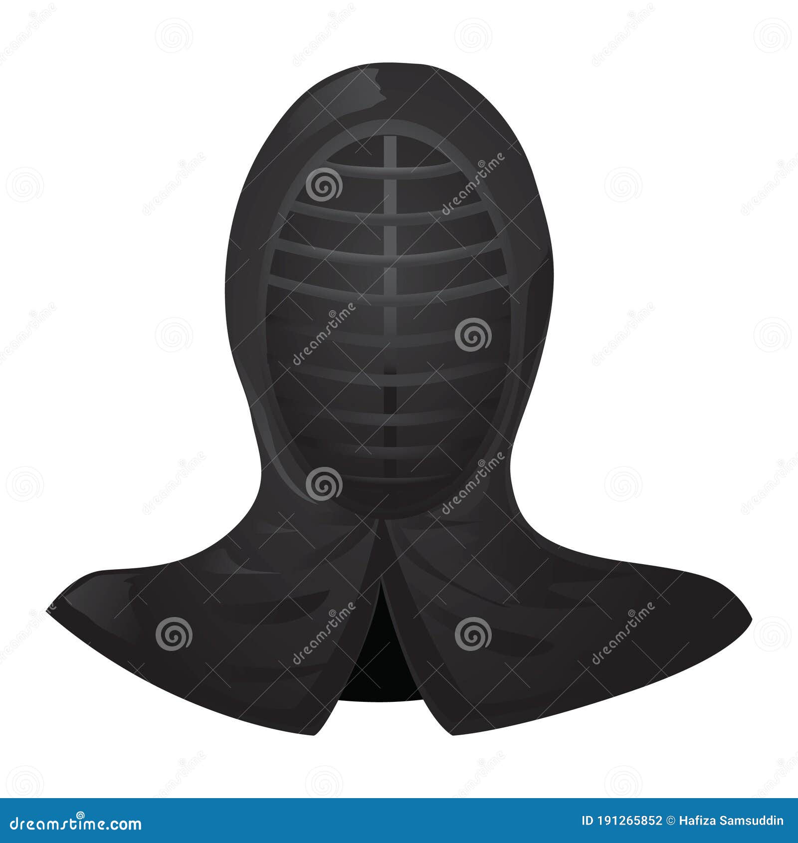 Fencing Helmet. Vector Illustration Decorative Design Stock Vector