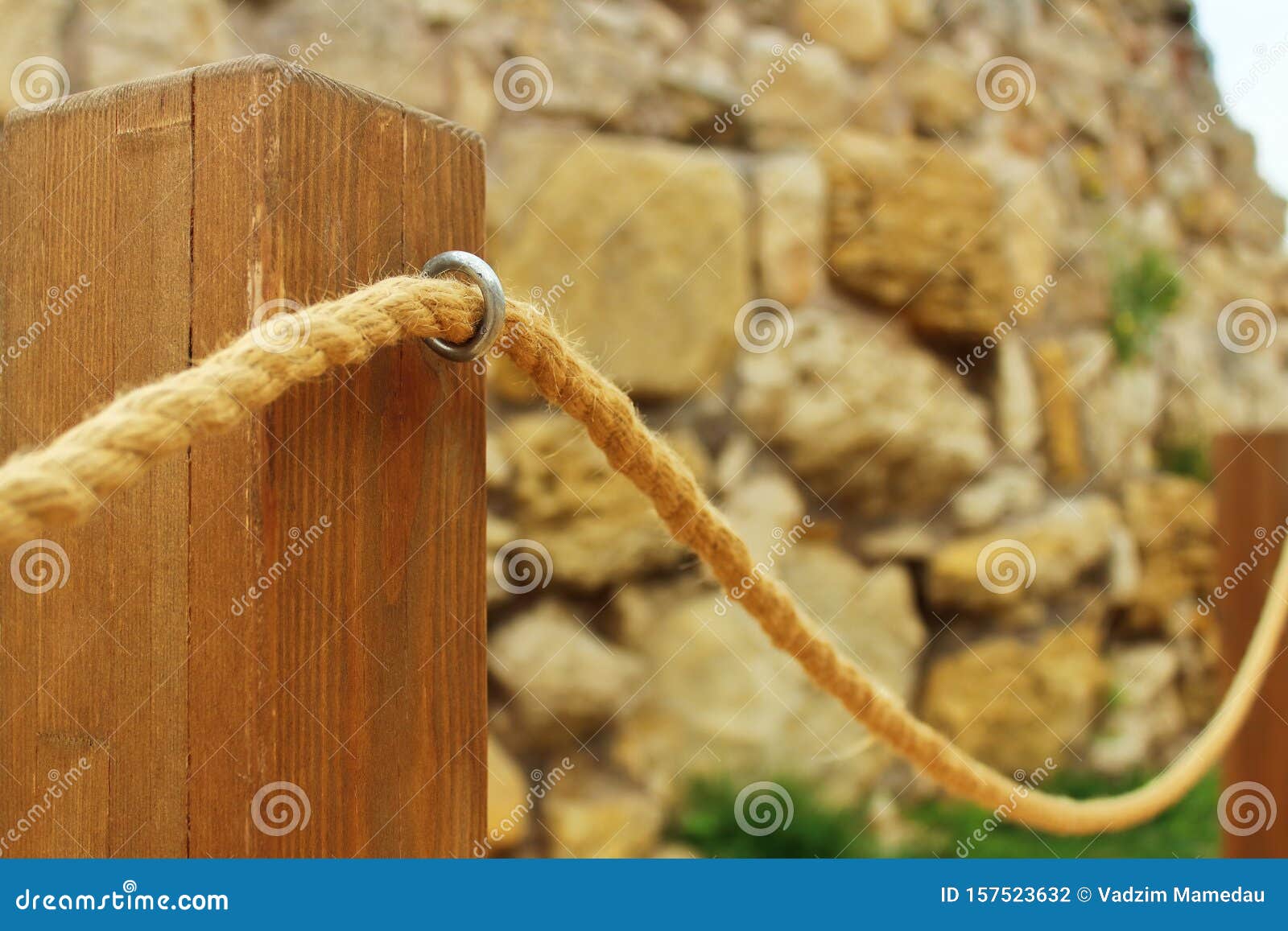 Fencing posts rope texture stock photo. Image of beautiful - 157523632
