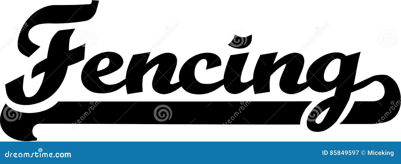 Fencing Word Retro stock vector. Illustration of fight 85849597