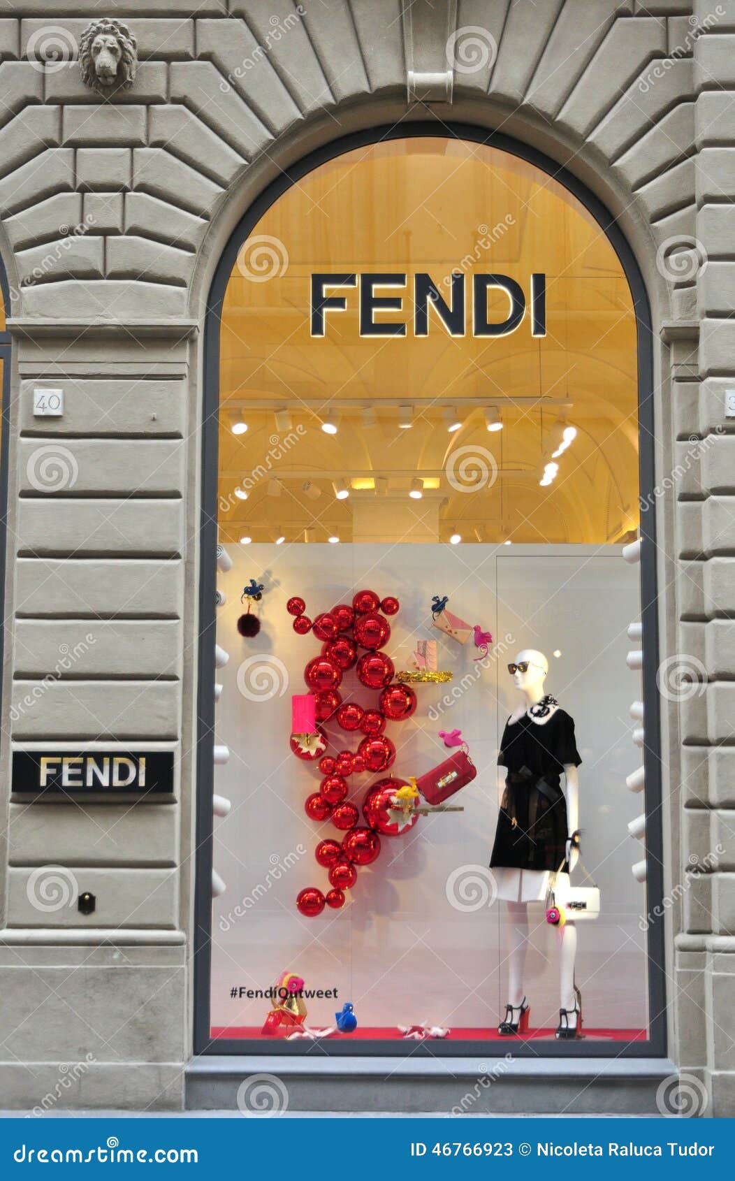 Fendi Fashion Brand Shop in Florence, Italy Editorial Stock Photo ...