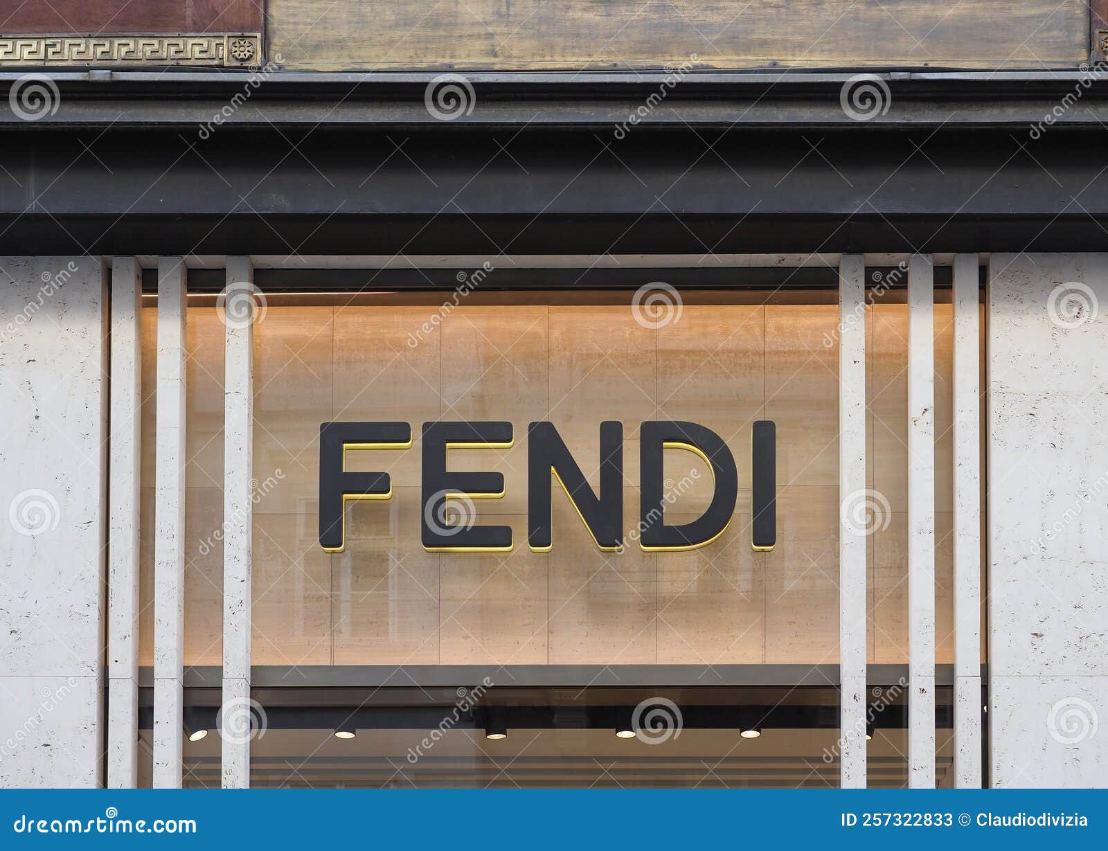 Fendi Shopfront Sign in Vienna Editorial Stock Photo - Image of shop ...