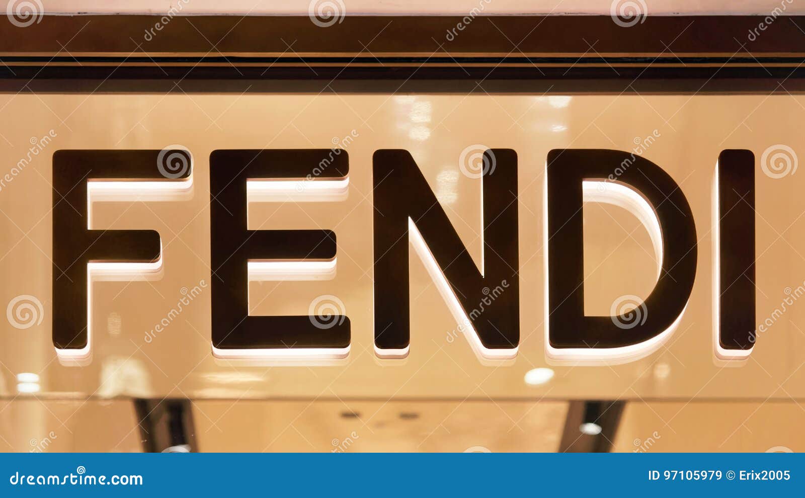 Fendi Sign on Street Shop Window of Rome Editorial Stock Image - Image ...