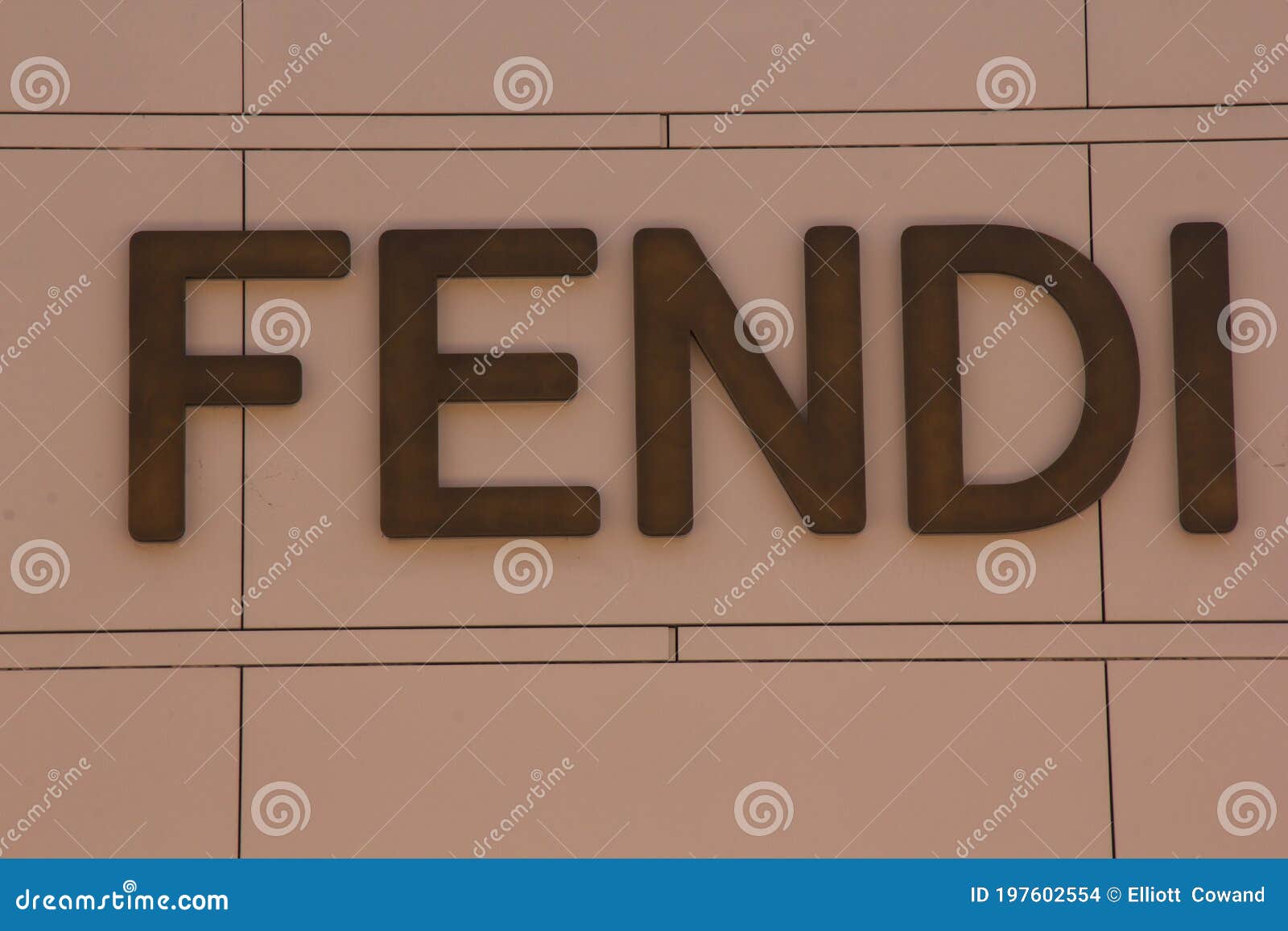 Fendi Store Sign on Rodeo Drive in Beverly Hills Editorial Stock Image ...