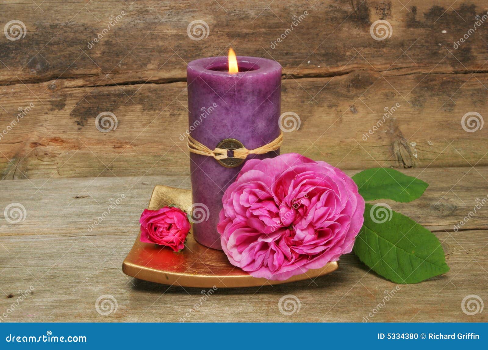 Feng Shui candle and rose stock photo. Image of fragrant 5334380