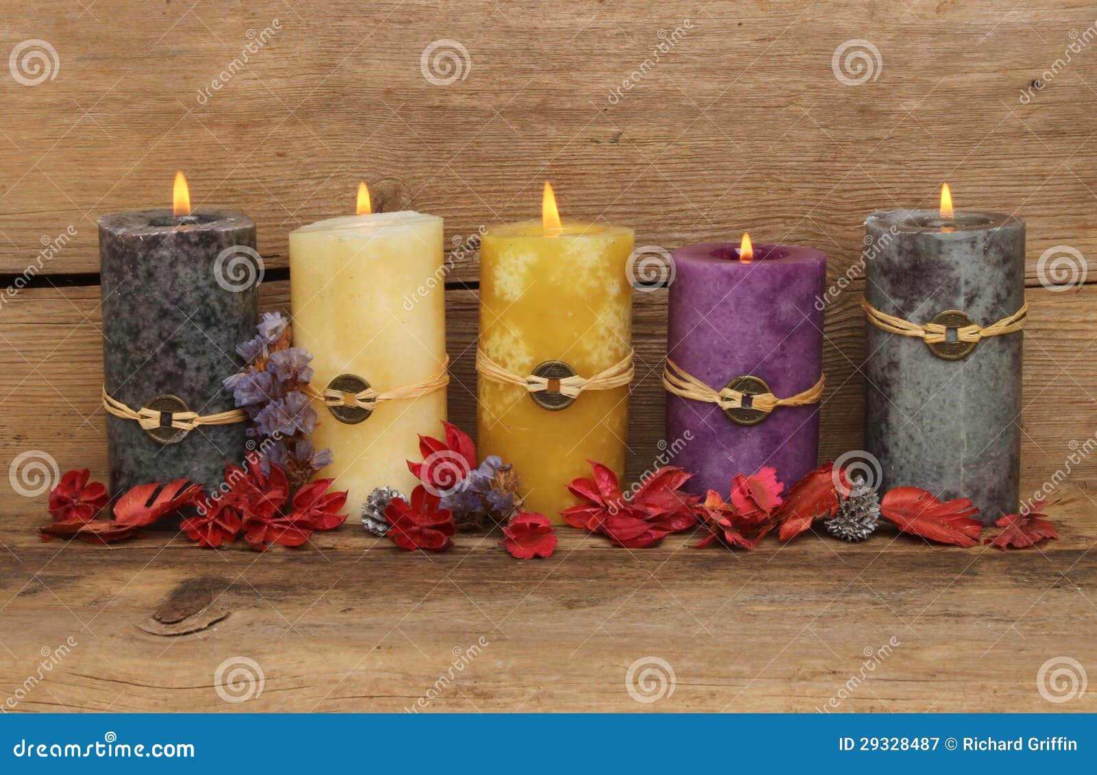 Feng Shui candles stock image. Image of wood, weathered 29328487