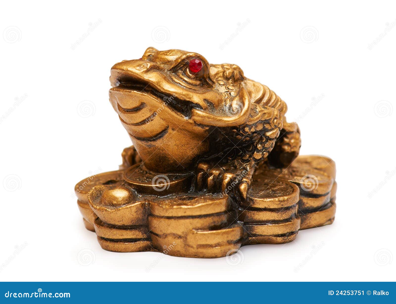 Feng Shui Frog, a Symbol of China Stock Image Image of close, coin