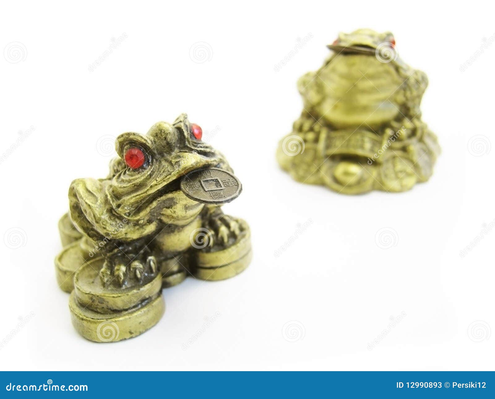 Feng shui frogs stock image. Image of chinese, gemstones 12990893