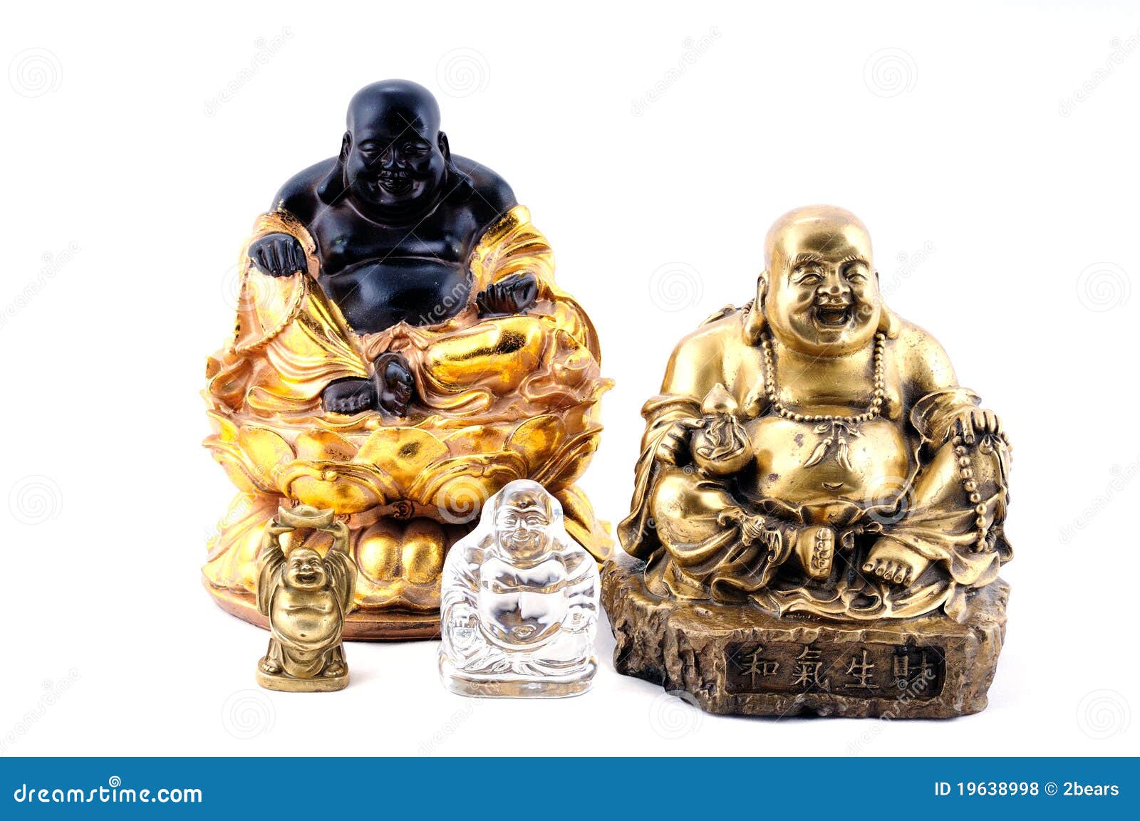 feng shui. laughing buddhas