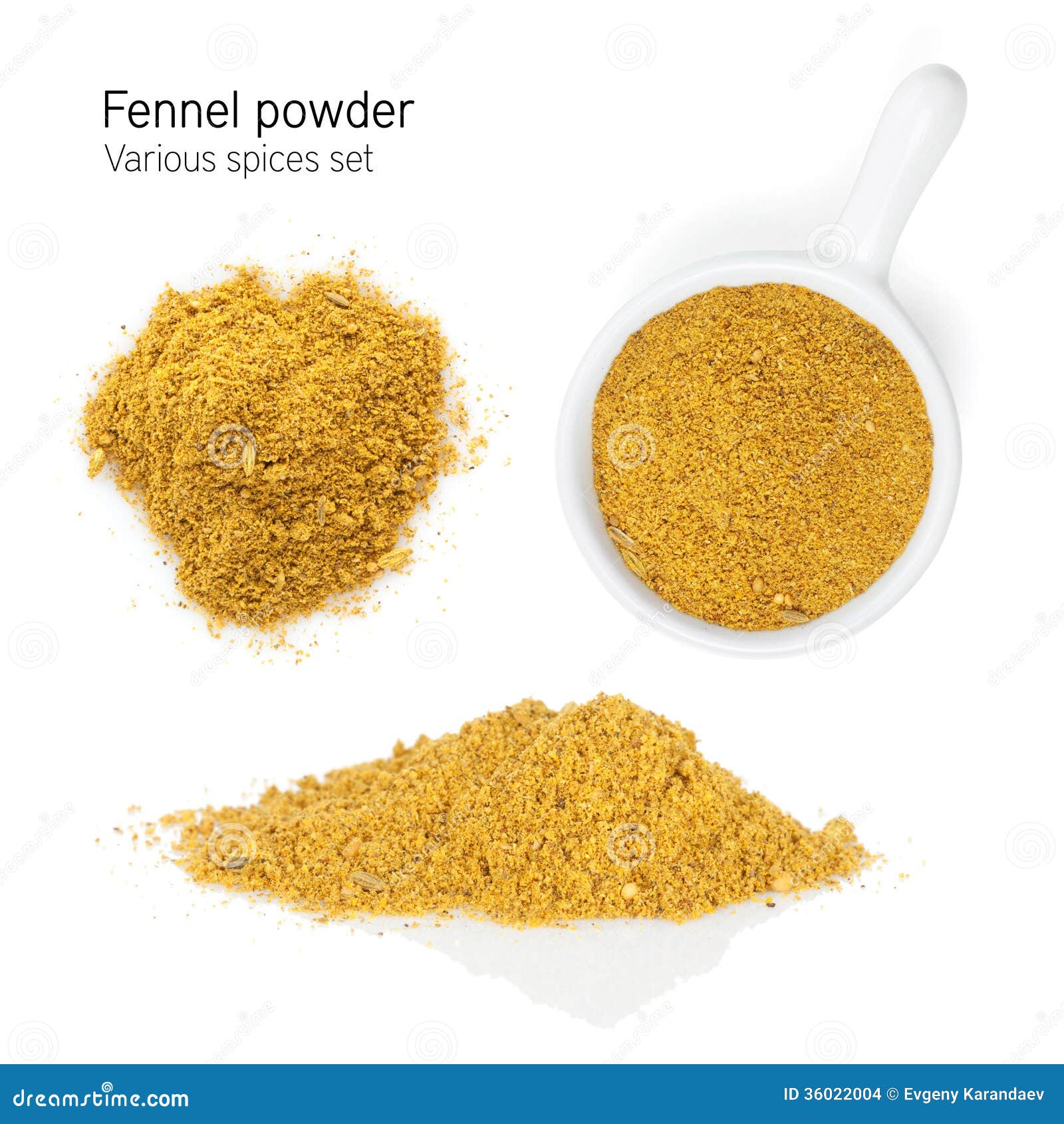 Fennel powder stock photo. Image of indian, ground, spicy 36022004