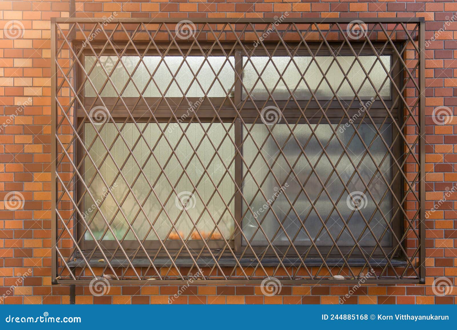 Fensterschutz Mit Metallschutz Und Deckschutz Für Den Diebstahl Stockfoto -  Bild von pflücker, privatleben: 244885168