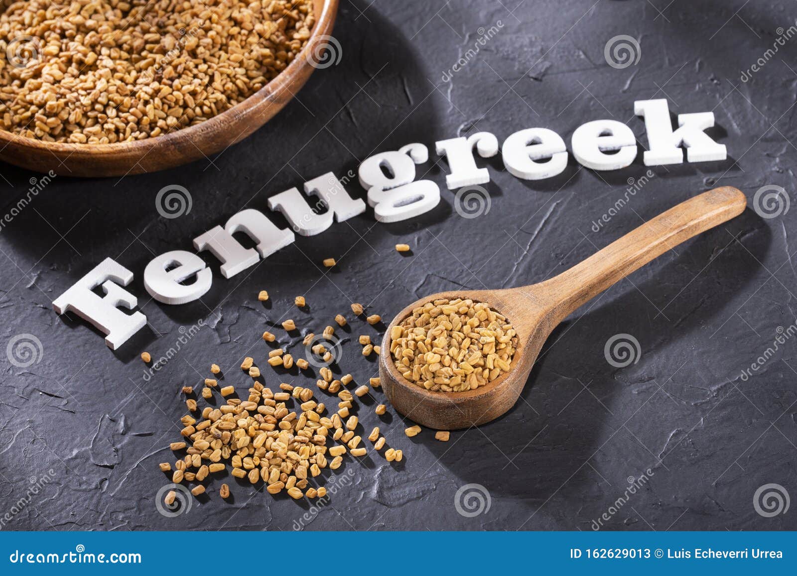 trigonella foenum-graecum. fenugreek seeds