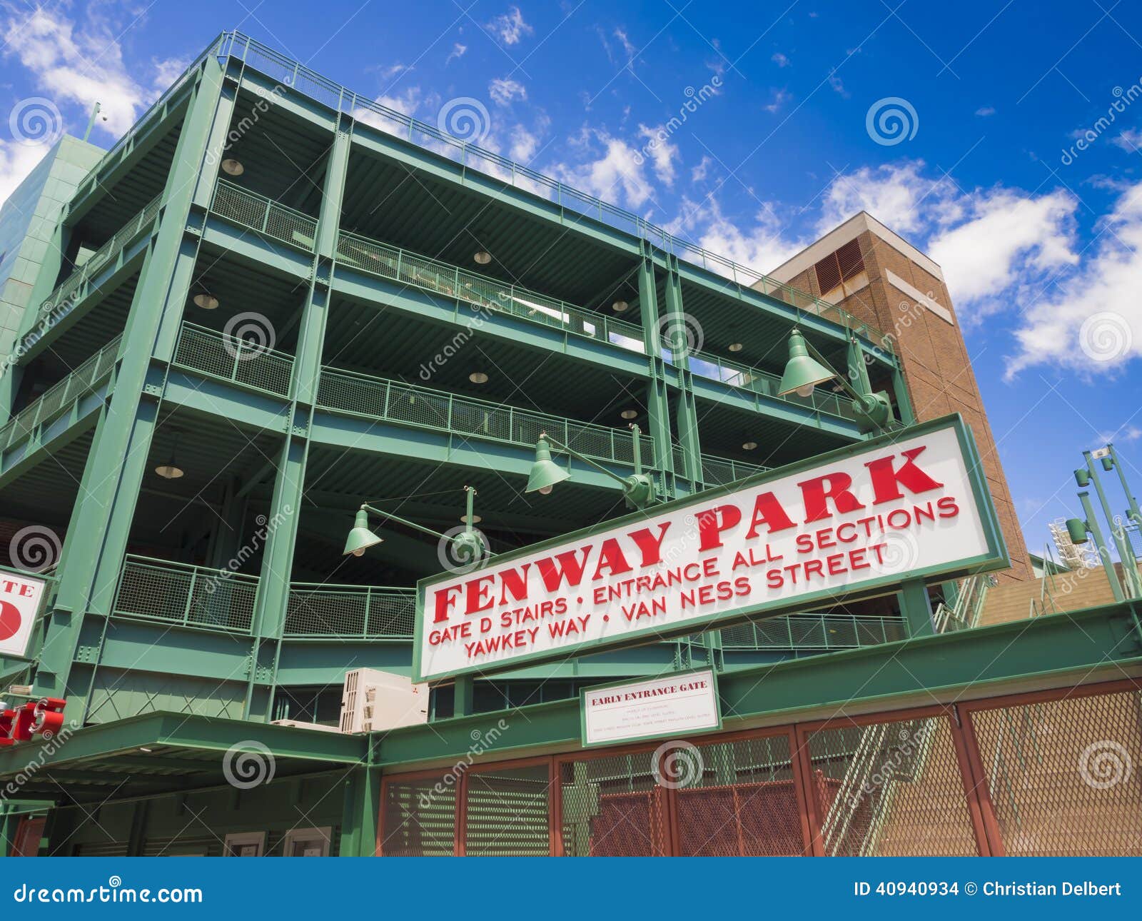 Fenway Park entrance editorial stock image. Image of architecture - 40940934