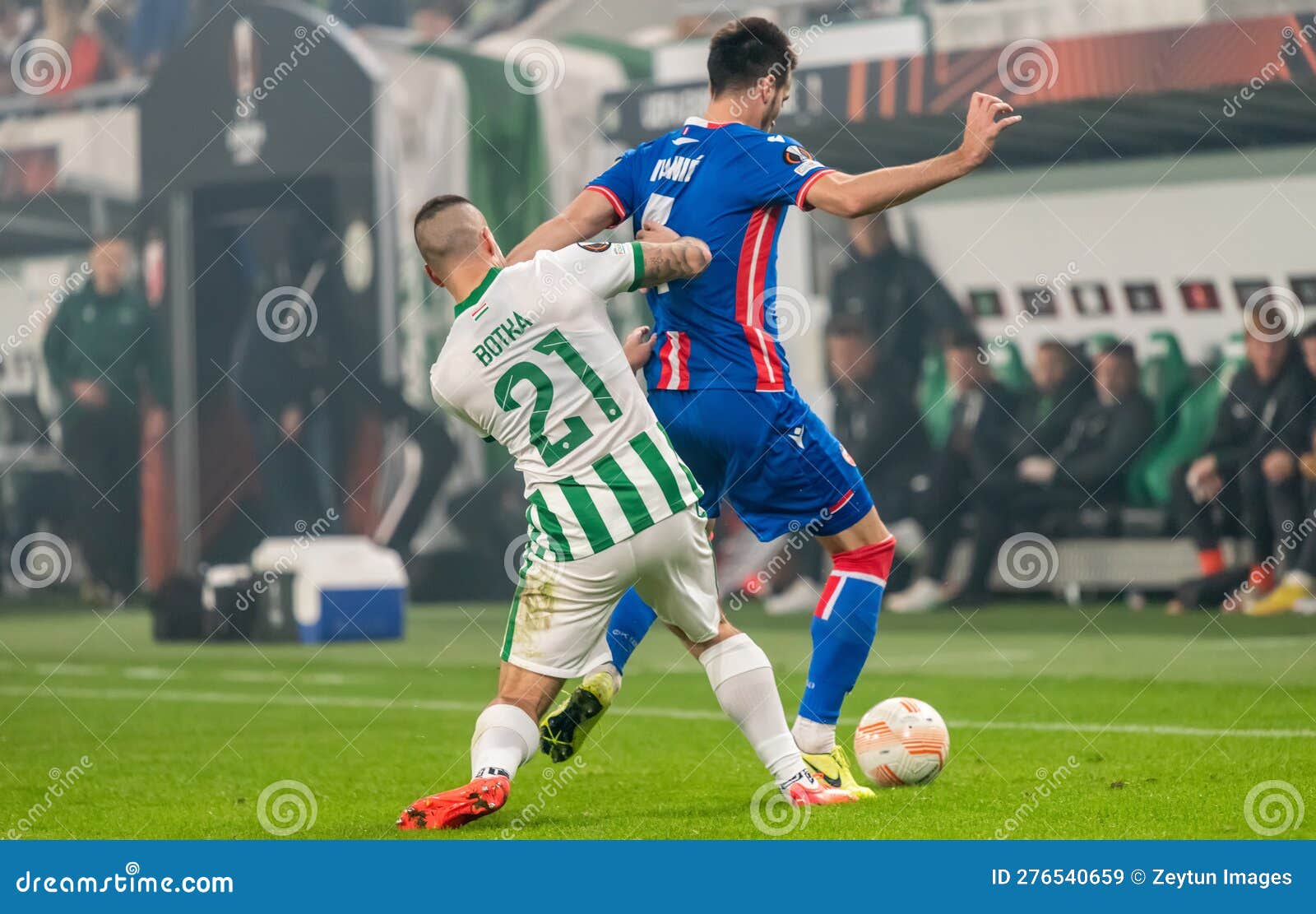 Endre Botka of Ferencvarosi TC controls the ball during the UEFA News  Photo - Getty Images