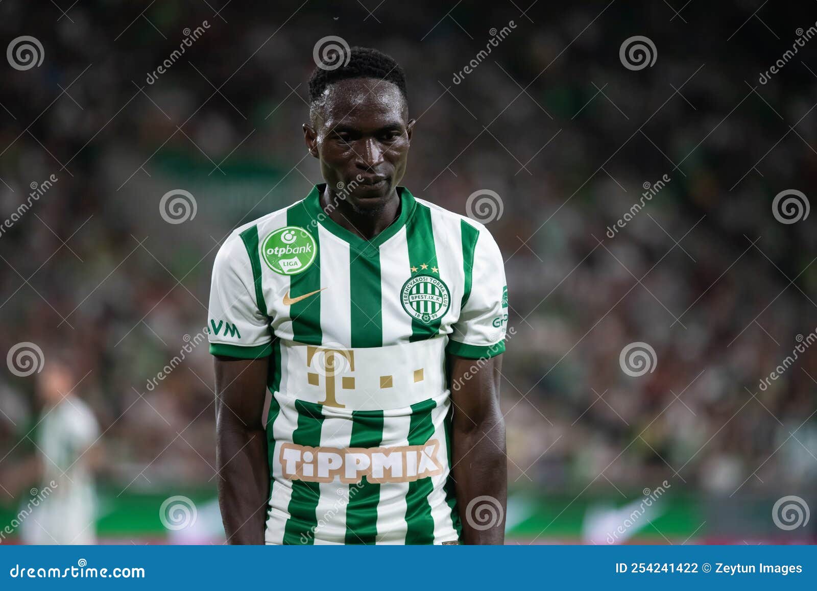 BUDAPEST, HUNGARY - APRIL 2: Adama Traore of Ferencvarosi TC