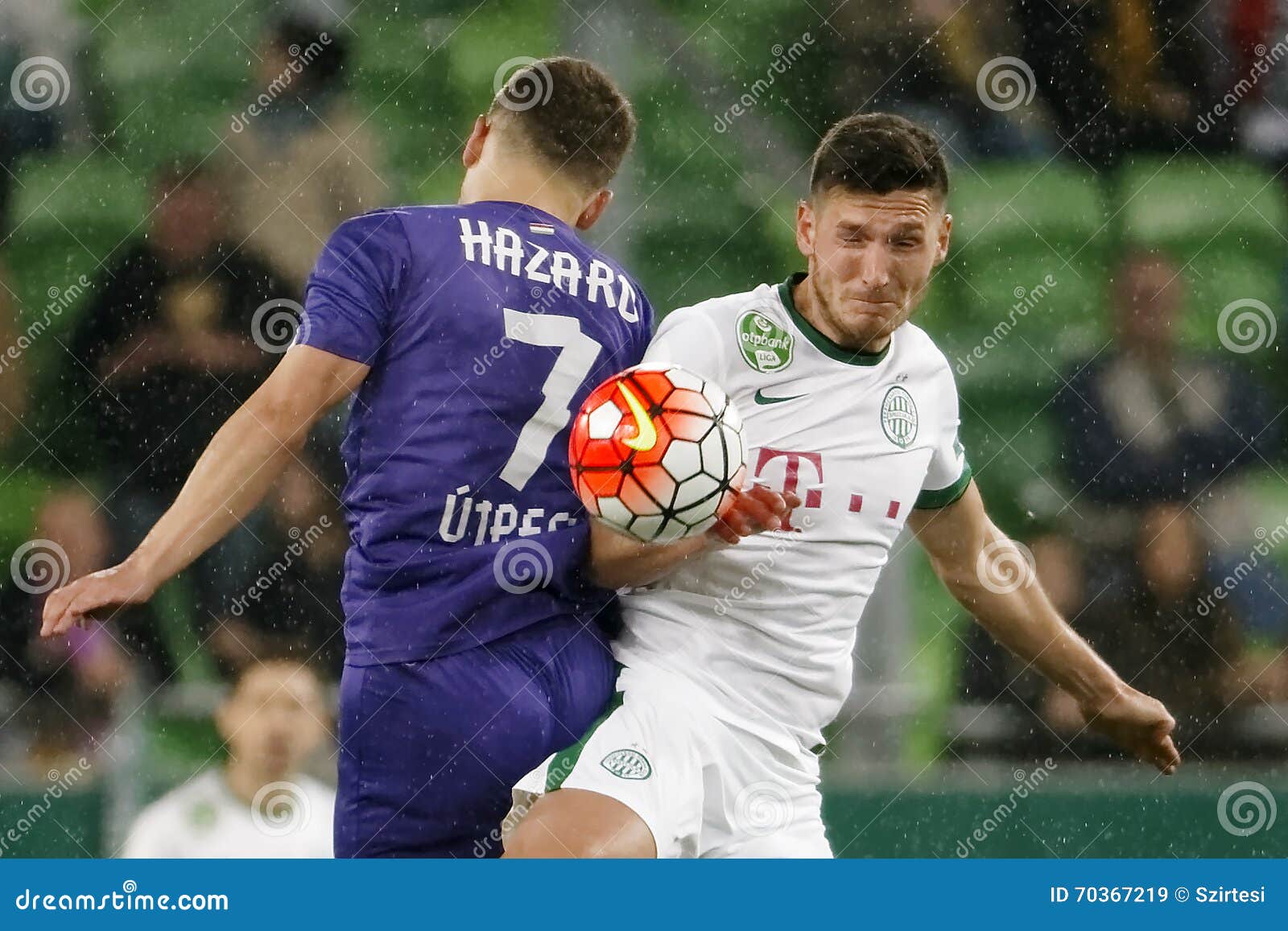 BUDAPEST, HUNGARY - MAY 7, 2016: Adam Pinter Of Ferencvarosi TC