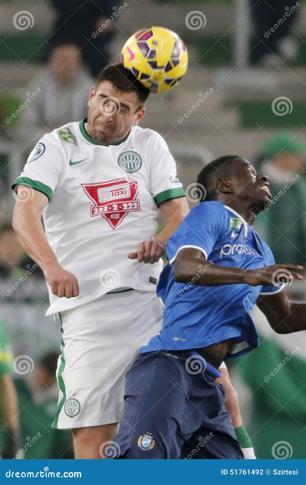 Ferencvaros vs. MTK OTP Bank League football match – Stock